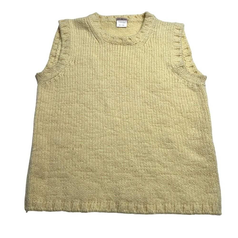 Vintage Malo Cashmere Sweater Vest in Yellow